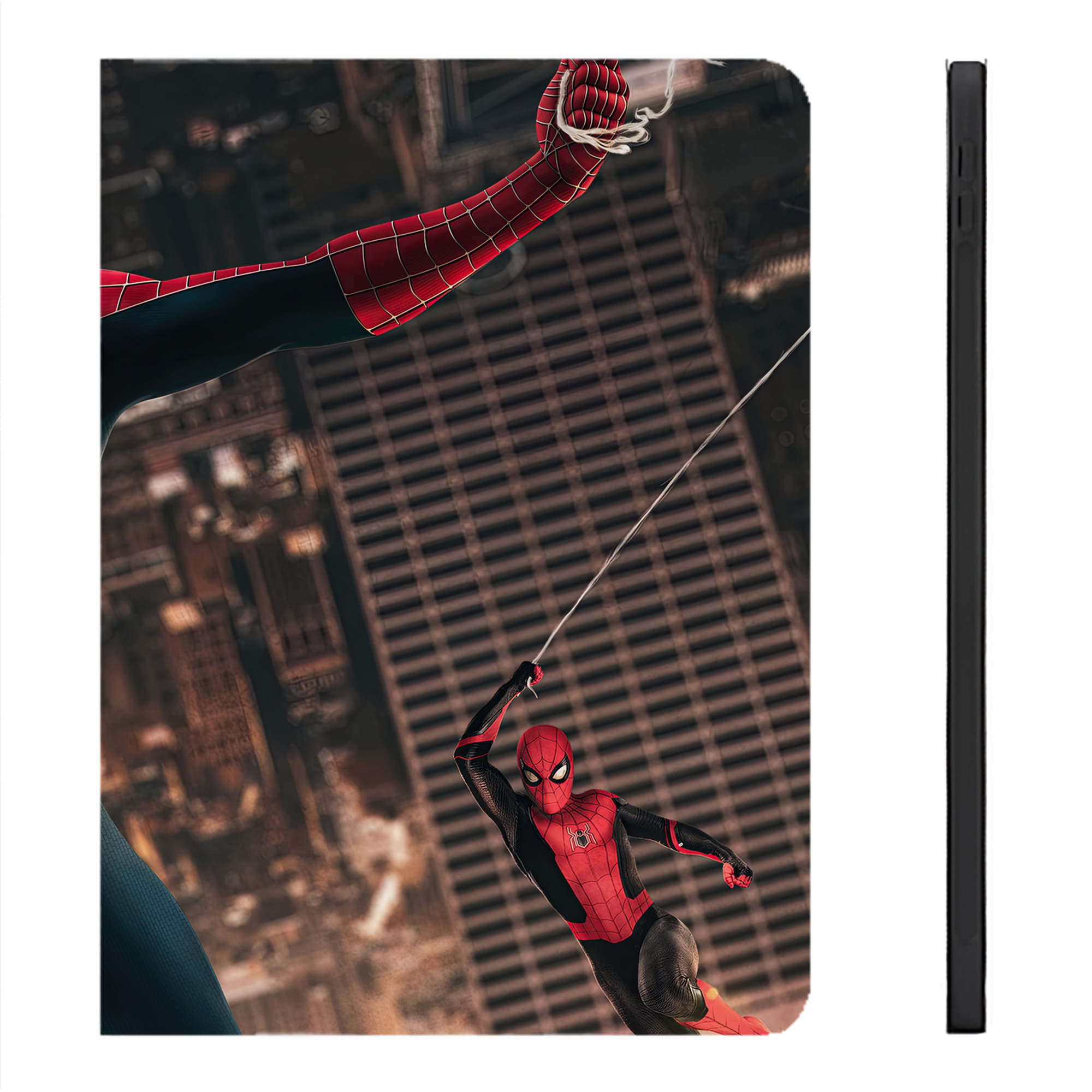 （画像用） Spider Man スパイダーマン IPadケース ペンホルダー付き ブックスタイルデザイン